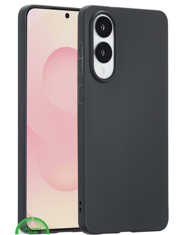 Zwart Hoesje voor Samsung S25 Edge – Slank, Gripvast & Krasbestendig