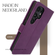 Boekcase Hoesje voor Samsung S26 Ultra diep paars