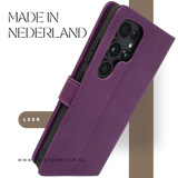 Boekcase Hoesje voor Samsung S26 Ultra diep paars