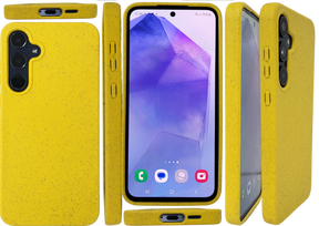 Hoesje voor Samsung A37 Geel Slank en lichtgewicht TPU-siliconen