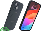 iPhone 15 Plus Hoesje &ndash; Zwart Siliconen met MagSafe | Slank, Sterk &amp; Stijlvol