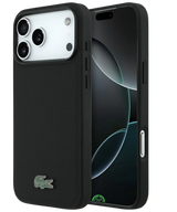 Hoesje voor iPhone 17 Pro Carbon Grip Shield Case &ndash; Zwart Soft Touch