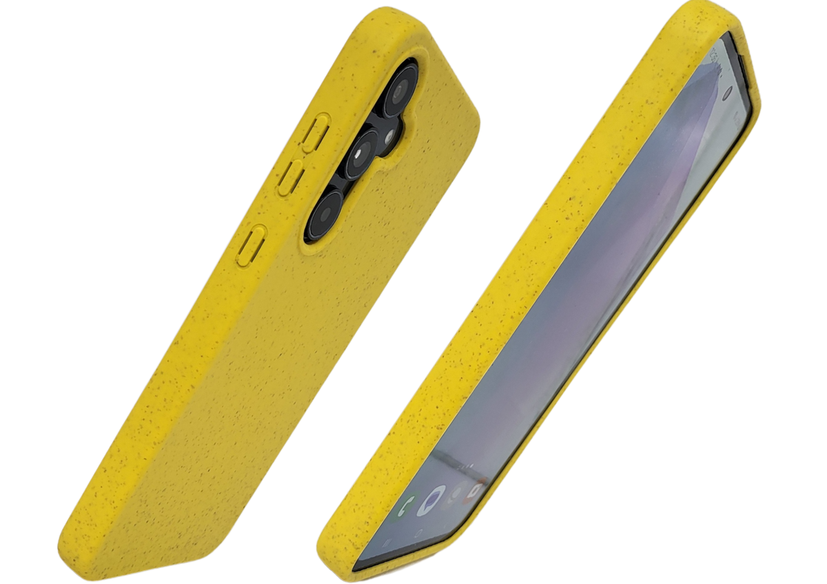 Hoesje voor Samsung A57 Geel Slank en lichtgewicht TPU-siliconen