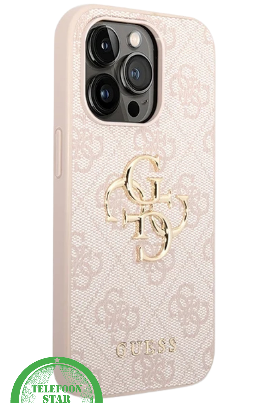 iPhone 15 Pro Max Case – Chic Beige met Goudaccent