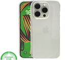 Transparant iPhone 15 Pro Max Hoesje met Zilveren Randen &ndash; Elegant &amp; Slank | Telefoonstar.nl