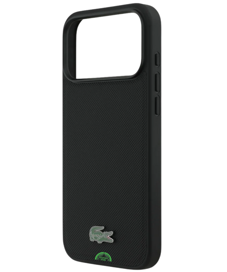 Hoesje voor iPhone 17 Pro Carbon Grip Shield Case &ndash; Zwart Soft Touch