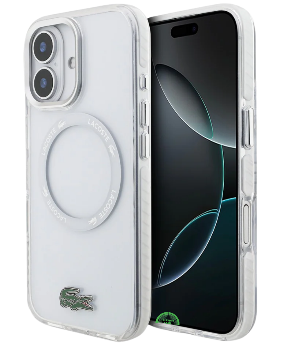 Hoesje iPhone 17 Wit Sterk Slank met Magnetische Ring ClearMag SoftCase