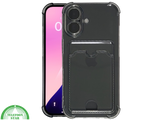 Transparant Hoesje iPhone 17 Pro / Pro Max met Kaarthouder &ndash; Krasbestendig