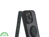 iPhone 16 Pro Zwart Hoesje Met Ringhouder Stevige Rugcover Voor Extra Grip