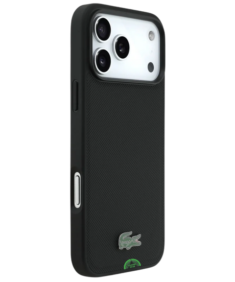 Hoesje voor iPhone 17 Pro Carbon Grip Shield Case &ndash; Zwart Soft Touch