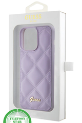 Fashion Case iPhone 15 Pro Max &ndash; Lila Quilted Design