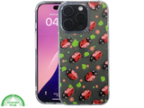 iPhone 16 Pro Transparant Hoesje Met Lieveheersbeestjes Groene Achtergrond Bescherming