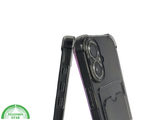 iPhone 16 hoesje transparant met kaarthouder en krasbestendige afwerking