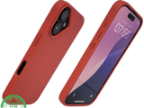 iPhone 16 hoesje rood eco-vriendelijk bioplastic schokbestendige cover