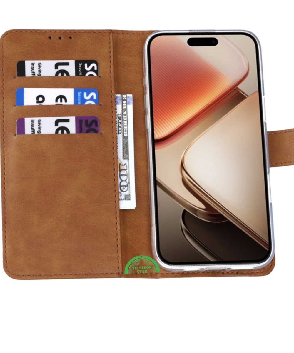 Bookcase Hoesje voor Samsung Galaxy A07 Bruin Nauwsluitend en stevig