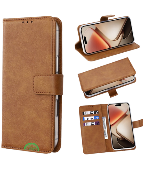 Bookcase Hoesje voor Samsung Galaxy A07 Bruin Nauwsluitend en stevig