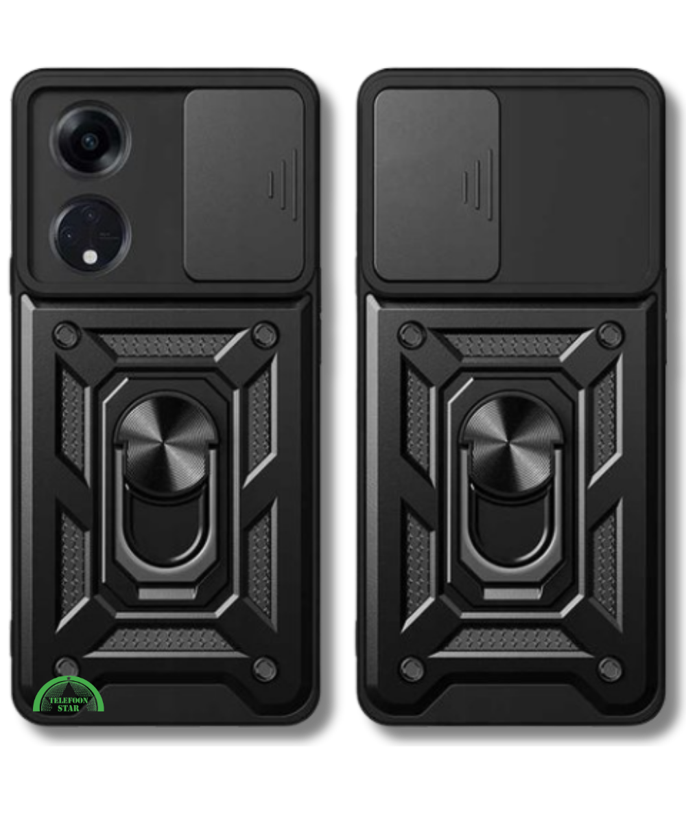 Hoesje voor Oppo A98 met Camera-Slider Kickstand