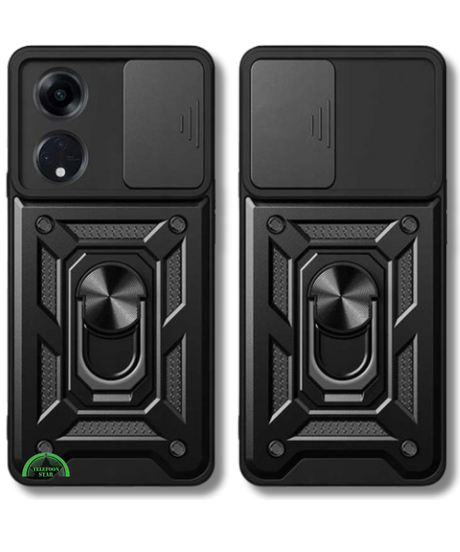 Hoesje voor Oppo A98 met Camera-Slider Kickstand