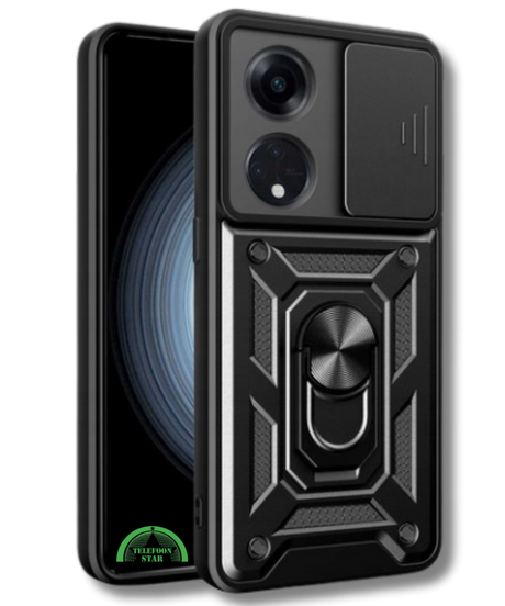 Hoesje voor Oppo A98 met Camera-Slider Kickstand