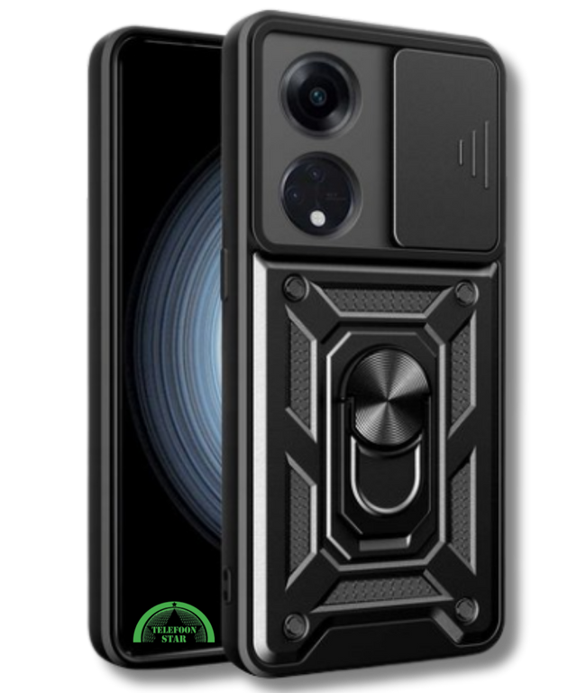 Hoesje voor Oppo A98 met Camera-Slider Kickstand