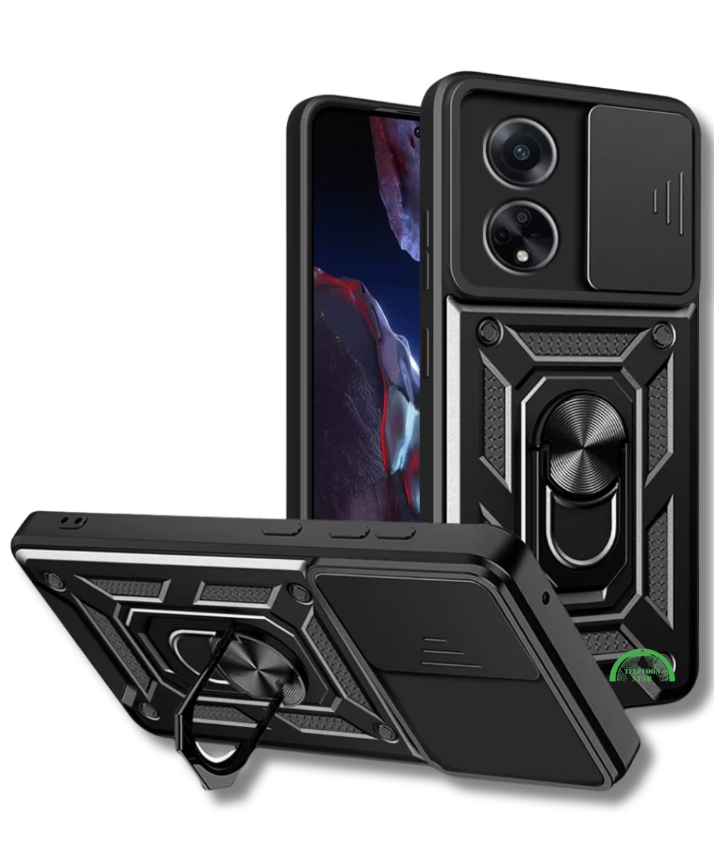 Hoesje voor Oppo A98 met Camera-Slider Kickstand