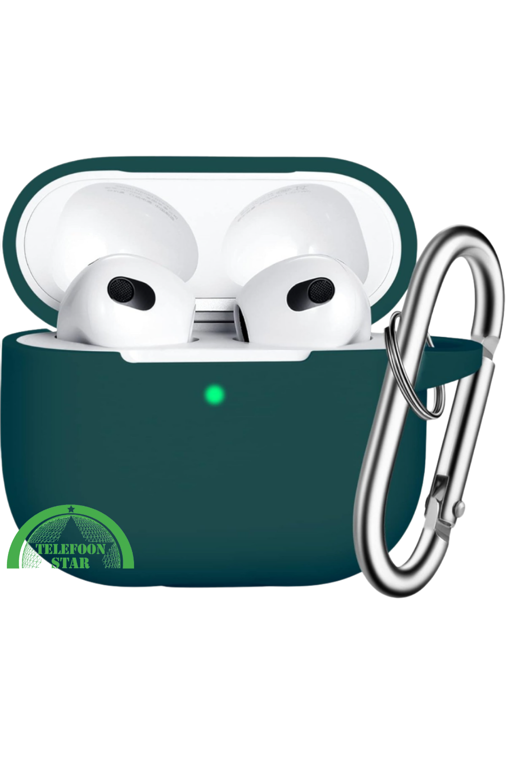 Hoesje voor AirPods 3 met Karabijnhaak –Paars