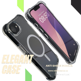 hoesje voor iPhone 17e Armor Anti shock Backcover Bescherming transparant met zwarte randen