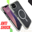 iPhone 16E Armor Anti shock Backcover Bescherming transparant witte randen