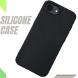 iPhone 16E Zwart Hoesje Standaard Backcover Bescherming
