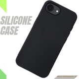 iPhone 16E Zwart Hoesje Standaard Backcover Bescherming