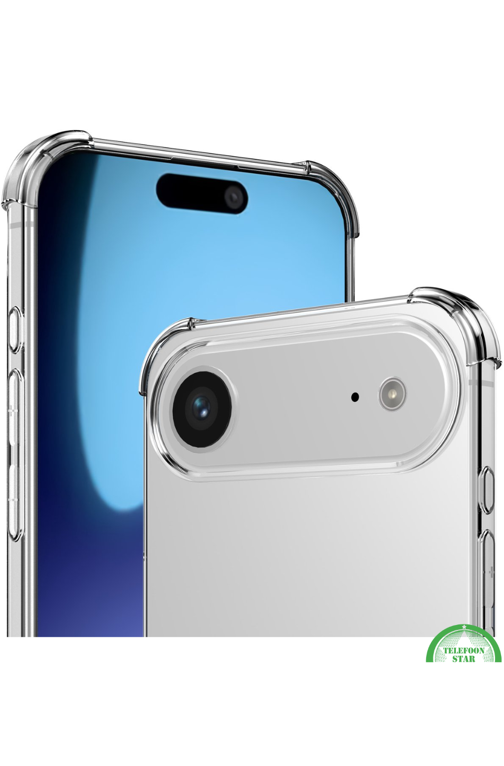 Silicone Hoesje voor iPhone 17 Air Transparant Anti-Shock, Flexibele TPU Case &amp; Slank | Telefoonstar