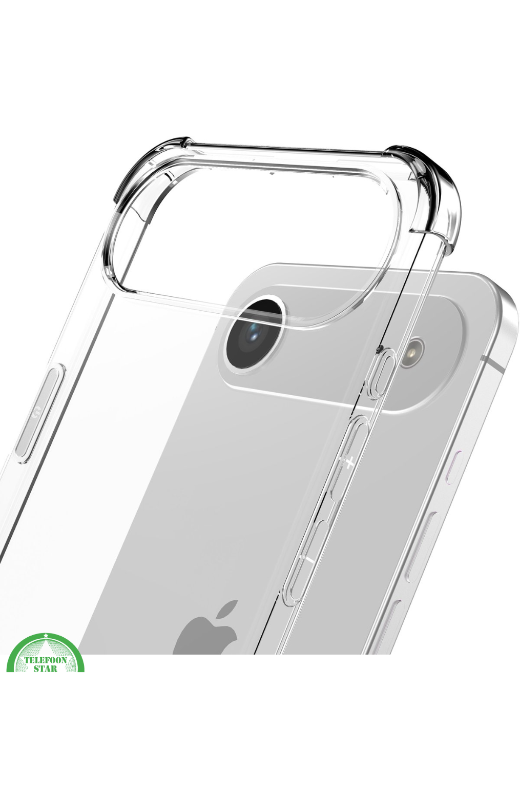 Silicone Hoesje voor iPhone 17 Air Transparant Anti-Shock, Flexibele TPU Case &amp; Slank | Telefoonstar