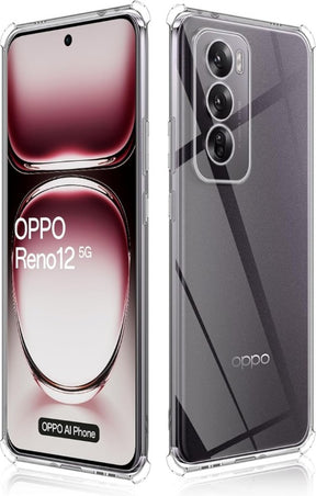 Antishock Case Oppo Reno 12 5G | Hoogwaardige bescherming | Transparant