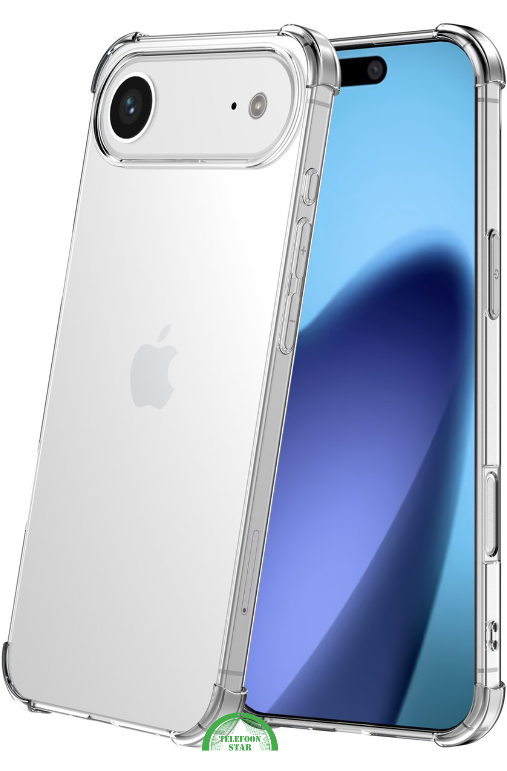 Silicone Hoesje voor iPhone 17 Air Transparant Anti-Shock, Flexibele TPU Case &amp; Slank | Telefoonstar
