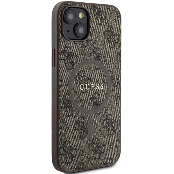 iPhone 15 MagSafe Hoesje | Guess Hoesje | Bruin