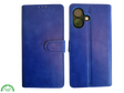 Boek Case Leer Wallet Case Donkerblauw iPhone 16 Plus