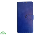 Boek Case Leer Wallet Case Donkerblauw iPhone 16 Plus