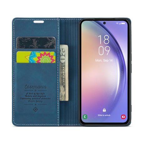 Bookcase Oppo Reno 12/12 Pro | Functioneel hoesje Oppo | Wallet case | Donkerblauw