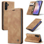 Bookcase Samsung S24 FE | Functioneel Hoesje Samsung | Wallet case | Bruin