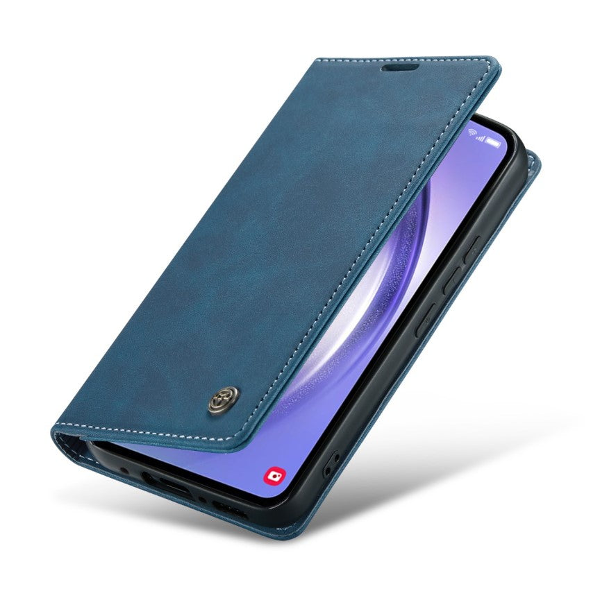 Bookcase Samsung S24 FE | Functioneel Hoesje Samsung | Wallet case | Donkerblauw