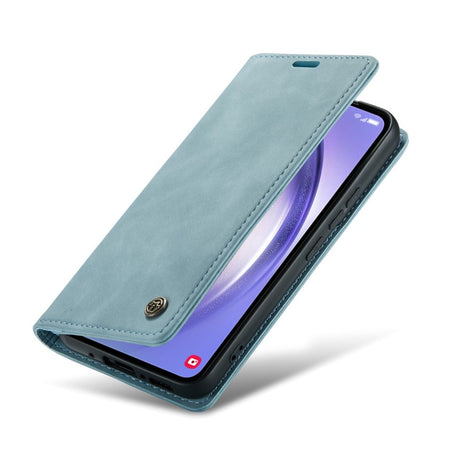 Bookcase Samsung S24 FE | Functioneel Hoesje Samsung | Wallet case | Lichtblauw