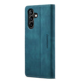 Bookcase Samsung S24 FE | Functioneel Hoesje Samsung | Wallet case | Turquoise