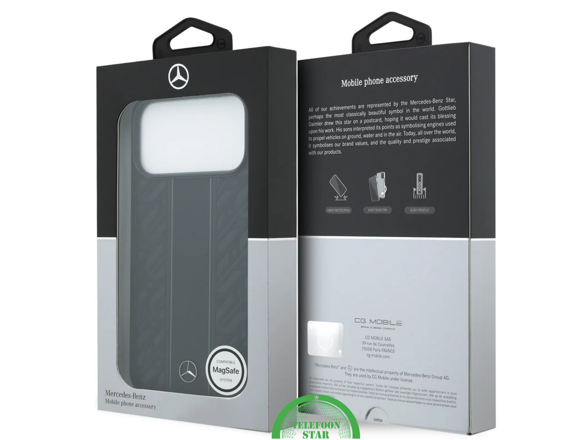Hoesje iPhone 17 Pro Black Edition-Mercedes-Benz | Luxe Bescherming in Sportief Design