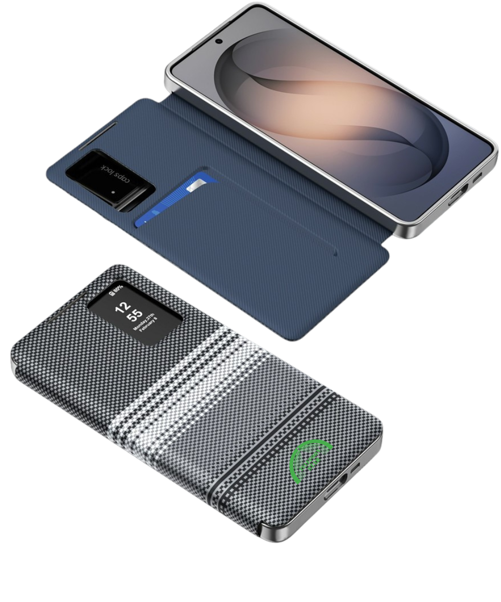 Samsung Galaxy S25 Hoesje Smart View Bookcase KaarthouderStijlvolle Bescherming Voor Elke Dag