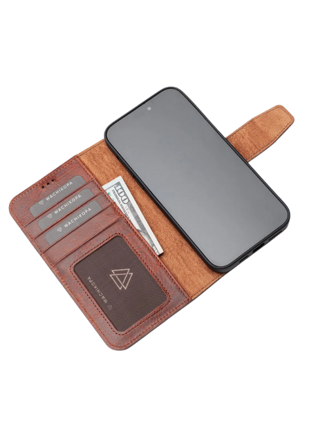 Premium Leerlook Wallet Case iPhone 13 Pro