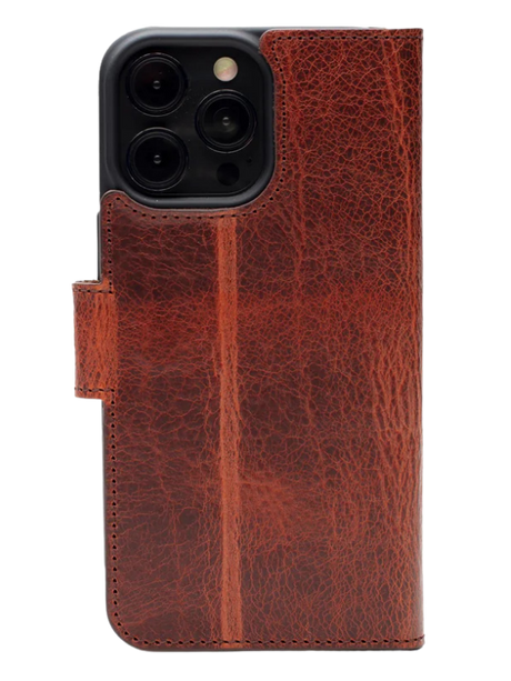 Premium Leerlook Wallet Case iPhone 13 Pro