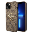 iPhone 15 Hardcase | Guess Gouden Logo | Backcover Bruin