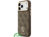 Guess iPhone 17 Pro Max Crossbody Hoesje met Band &ndash; Luxe MagSafe Bescherming in Bruin Design