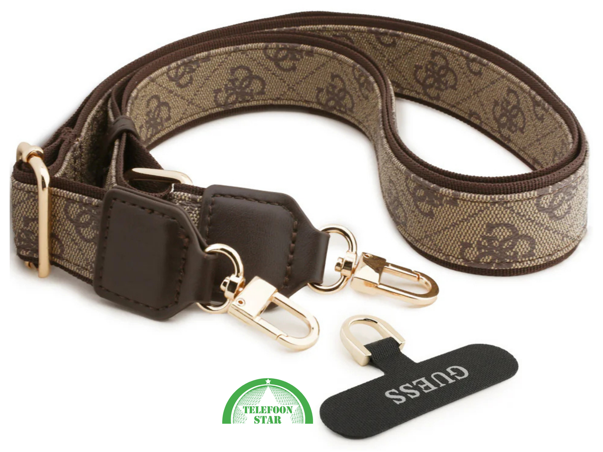 Guess iPhone 17 Pro Max Crossbody Hoesje met Band &ndash; Luxe MagSafe Bescherming in Bruin Design