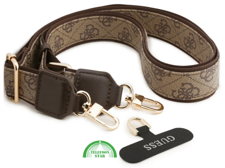 Guess iPhone 17 Pro Max Crossbody Hoesje met Band &ndash; Luxe MagSafe Bescherming in Bruin Design